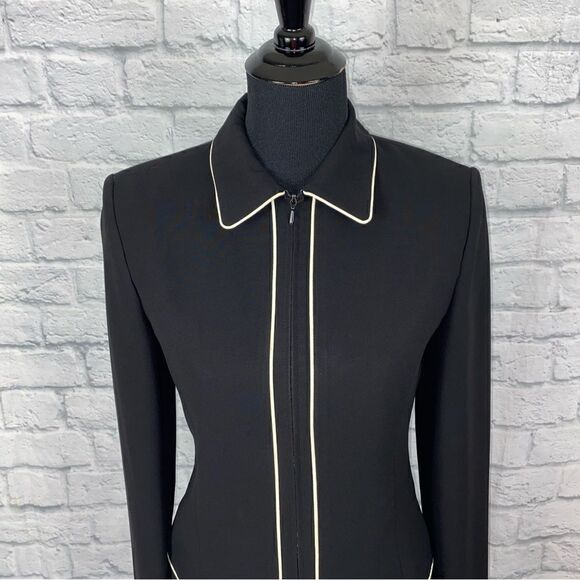 Casual corner pants dress suit black & white sz 4 - Picture 7 of 14